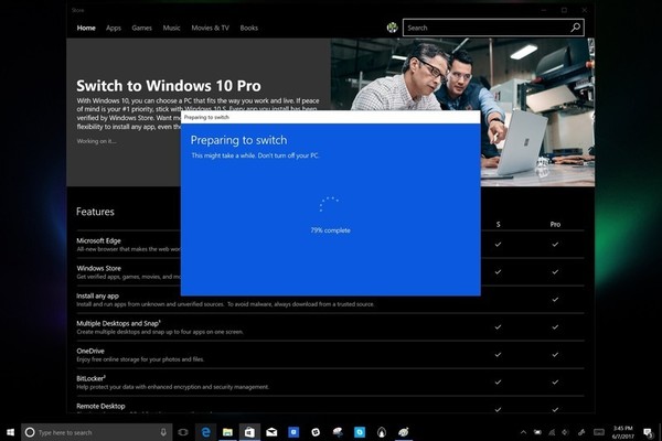 微軟將允許Windows 10 S用戶免費(fèi)升級Windows 10家庭版