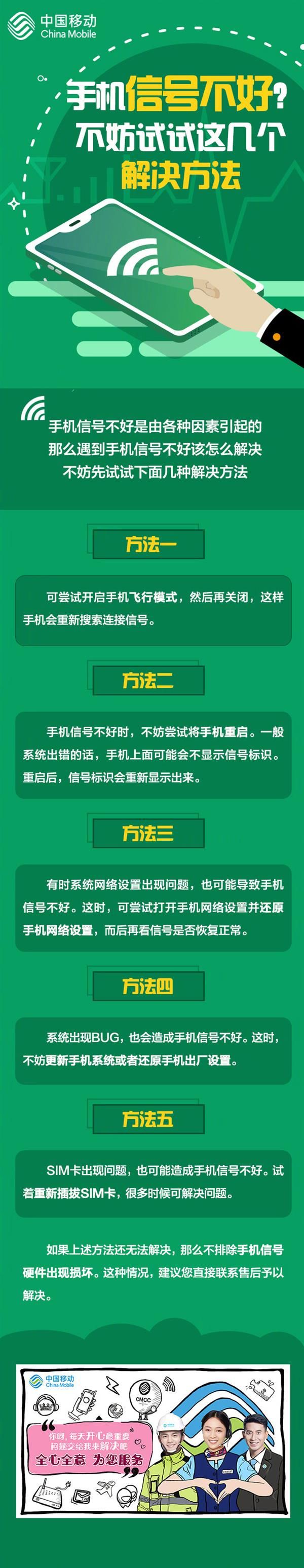 手機信號不好？中國移動官方公布5種解決方法
